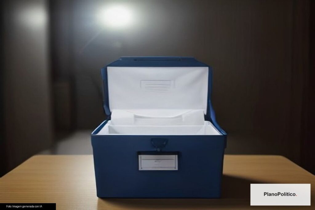 Votante depositando voto en urna electoral argentina