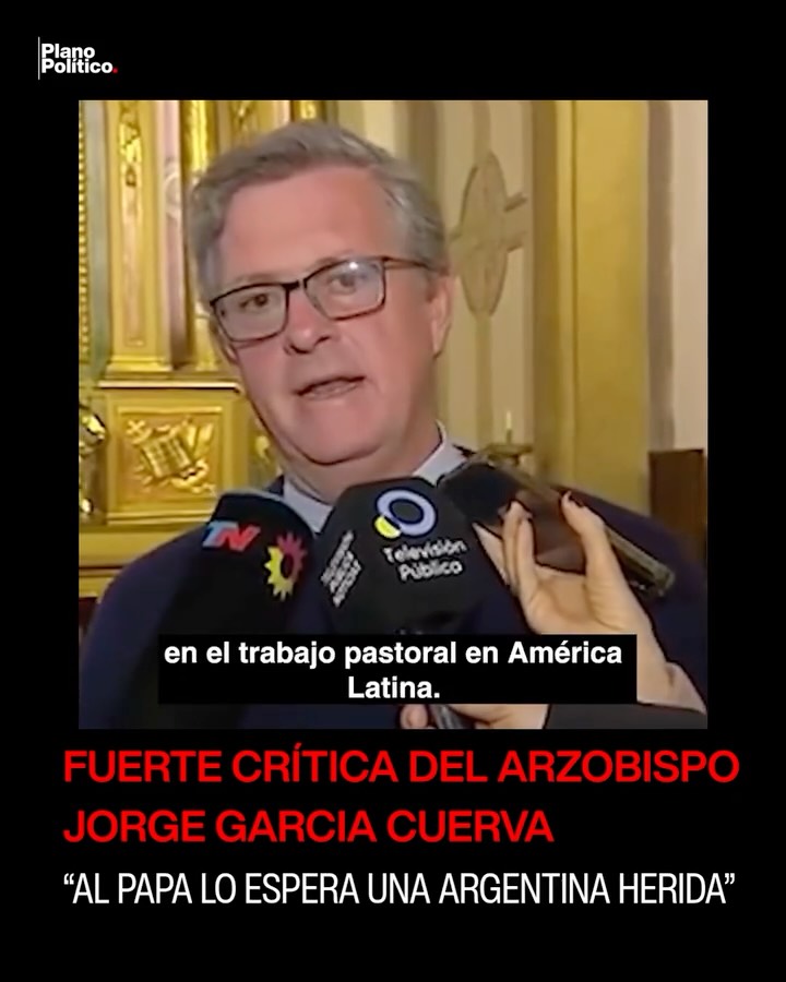 El arzobispo de Buenos Aires durante un evento público o declaraciones oficiales