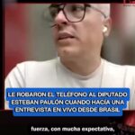 Robaron el celular a un diputado argentino durante una entrevista en vivo en Brasil