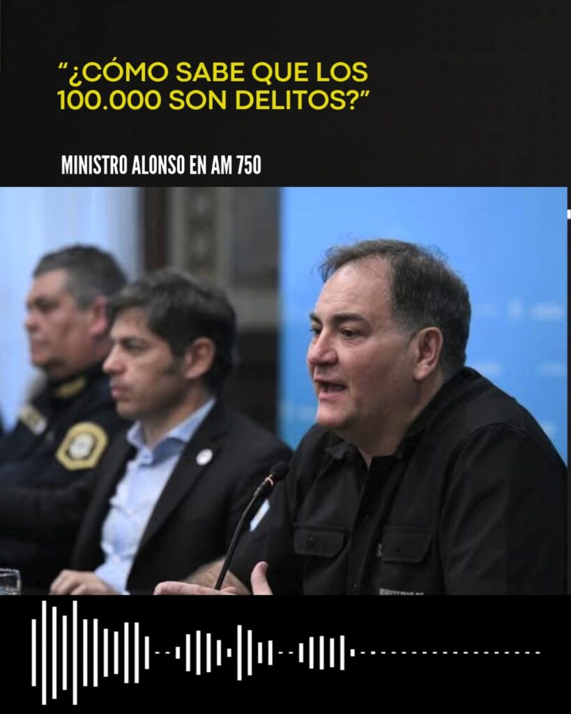Javier Alonso, ministro de Seguridad bonaerense, en conferencia de prensa