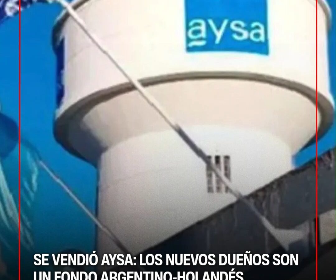 Instalaciones de la empresa estatal AySA en Buenos Aires
