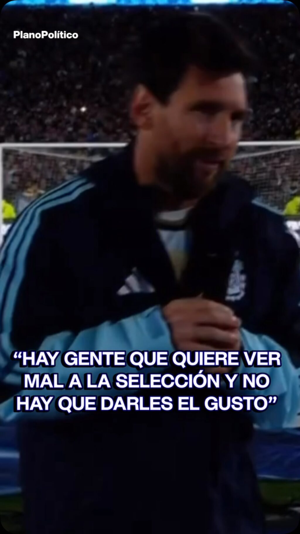 Lionel Messi con la camiseta de la Selección Argentina durante un partido o entrenamiento