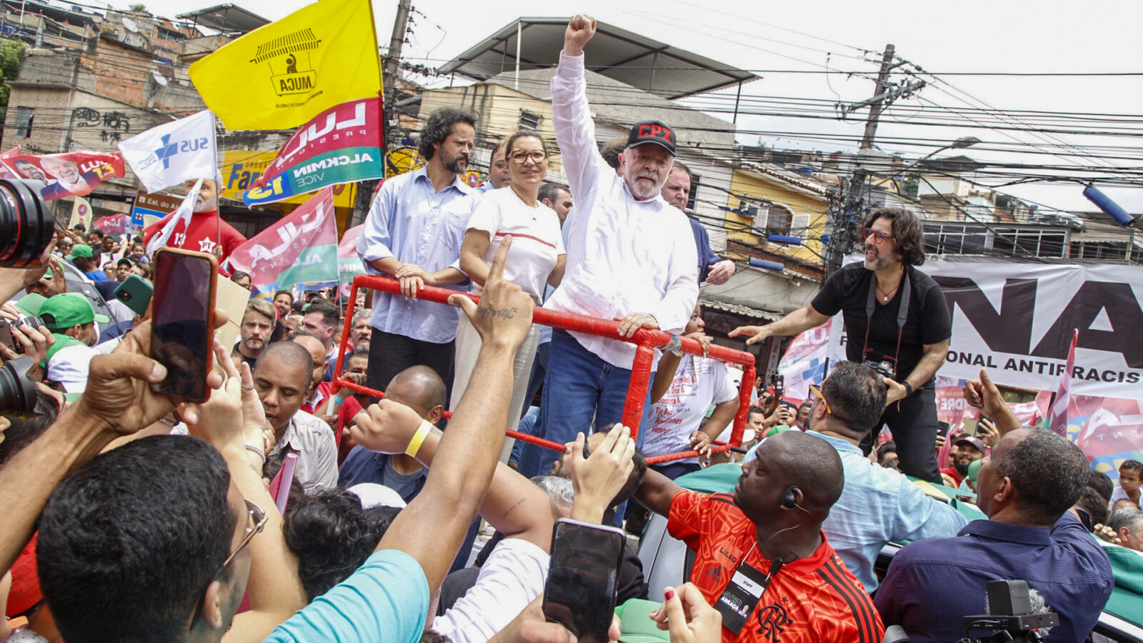 Acto de campaña de Lula en Río de Janeiro