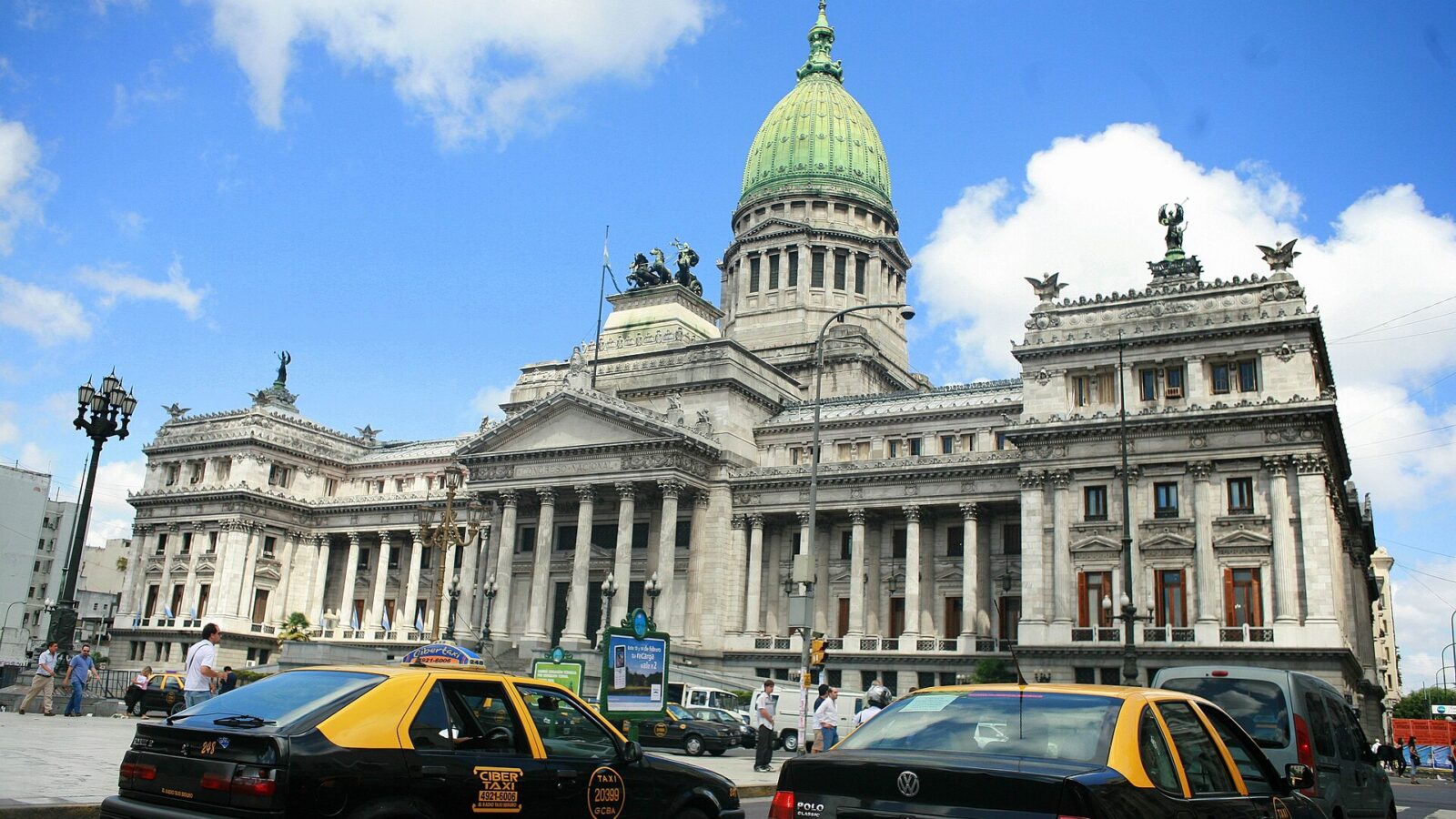 Frente del Palacio del Congreso de la Nación Argentina, en Buenos Aires
