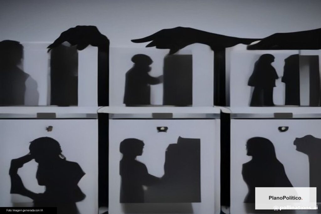 Urnas y símbolos electorales argentinos representando diversidad de votantes