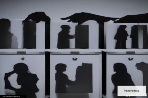 Urnas y símbolos electorales argentinos representando diversidad de votantes