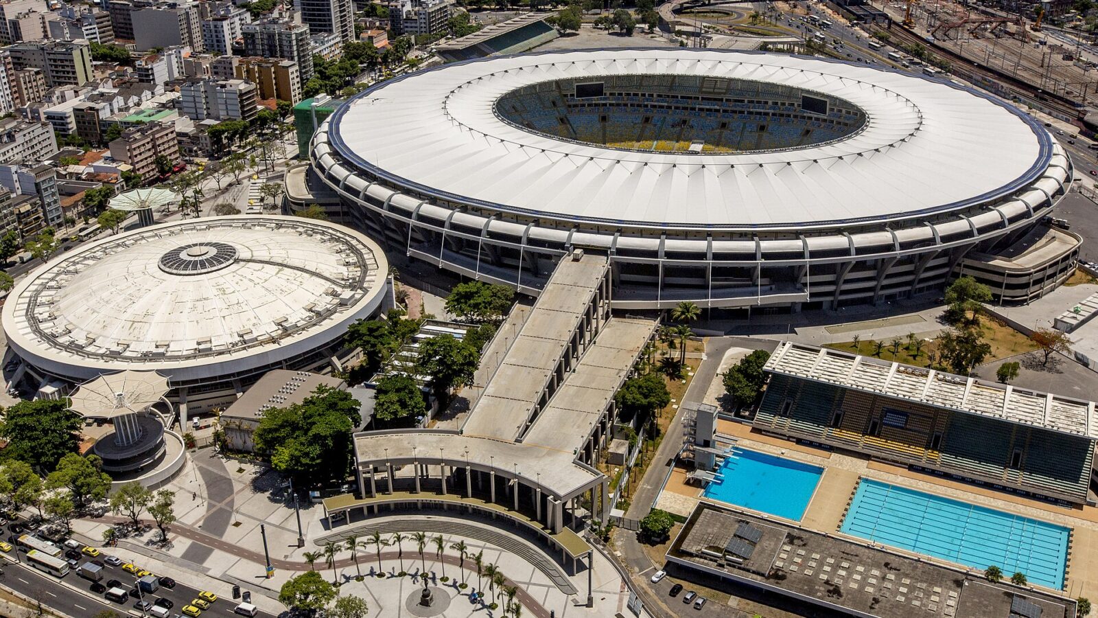 Vista exterior del estadio Maracaná en Río de Janeiro