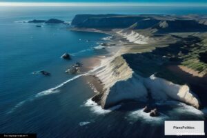 Islas Malvinas vista aérea del archipiélago del Atlántico Sur
