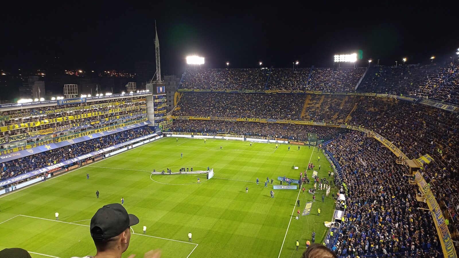 Vista exterior del estadio La Bombonera, de Boca Juniors, en el barrio porteño de La Boca